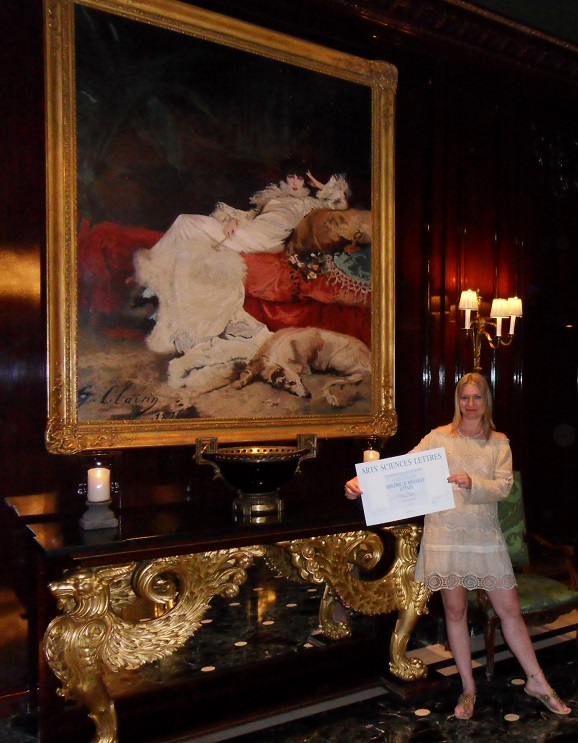 Médaille D Etain Arts Sciences Lettres Paris En 2012